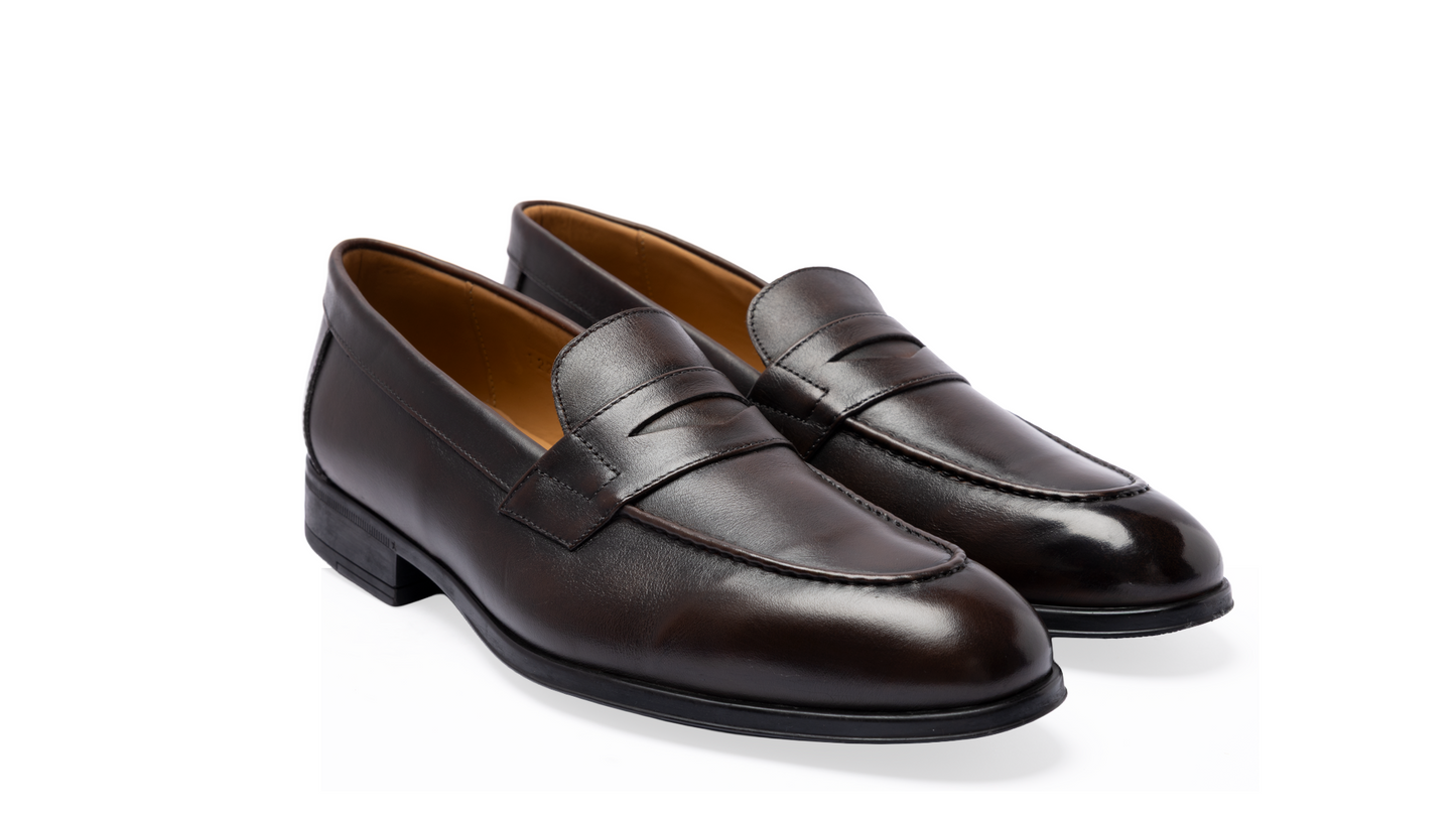 1220- Brown Penny Loafers