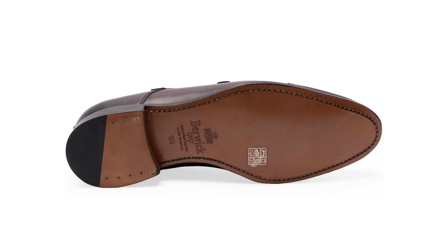 3637/K5- Brown Double Monk Straps