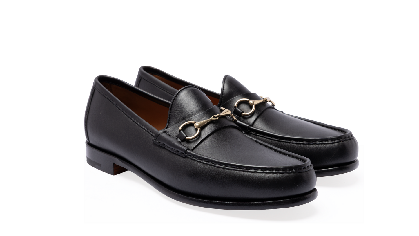 80746- Black Horsebit Loafers