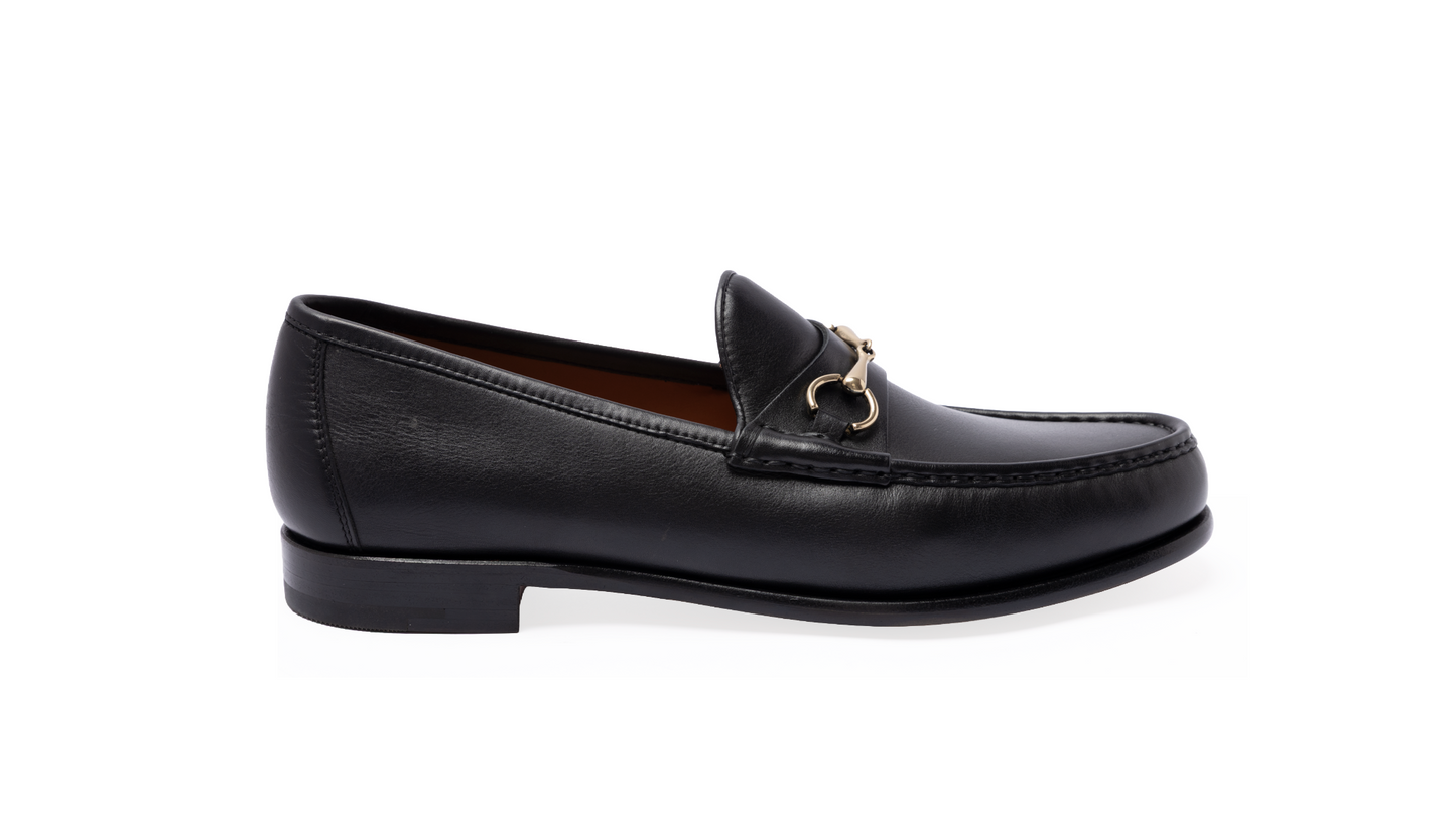80746- Black Horsebit Loafers